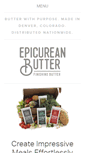 Mobile Screenshot of epicureanbutter.com